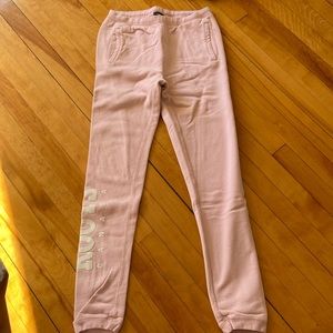 Roots joggers XS in pale pink
